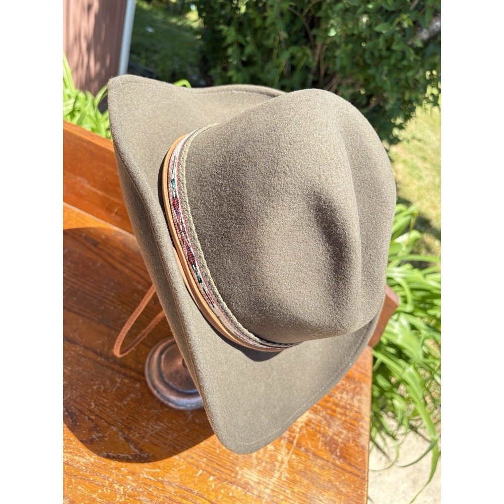 Bailey LiteFelt 100% Wool Brown Cowboy Hat Small Packable Water Repellent USA